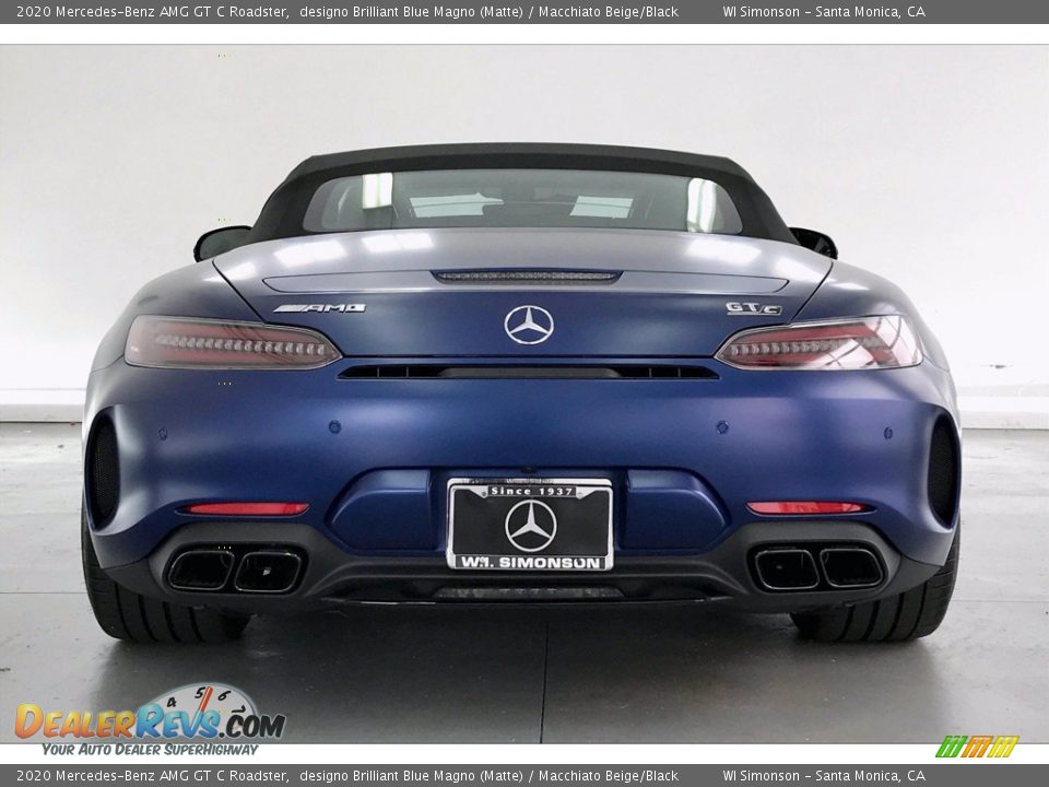 2020 Mercedes-Benz AMG GT C Roadster designo Brilliant Blue Magno (Matte) / Macchiato Beige/Black Photo #3