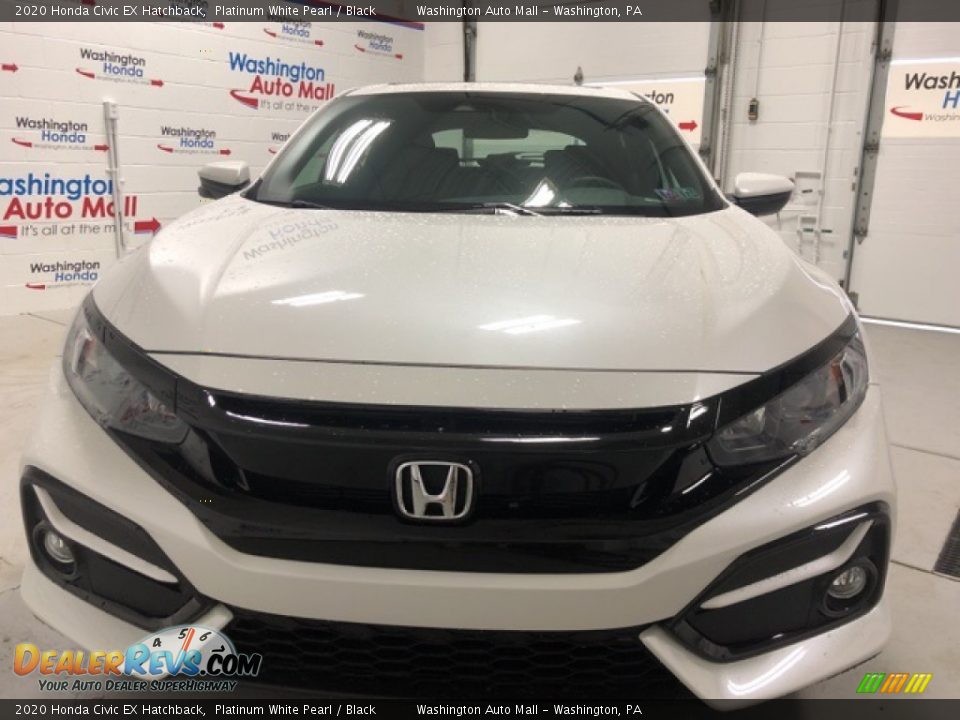2020 Honda Civic EX Hatchback Platinum White Pearl / Black Photo #5