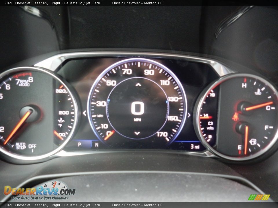 2020 Chevrolet Blazer RS Bright Blue Metallic / Jet Black Photo #7
