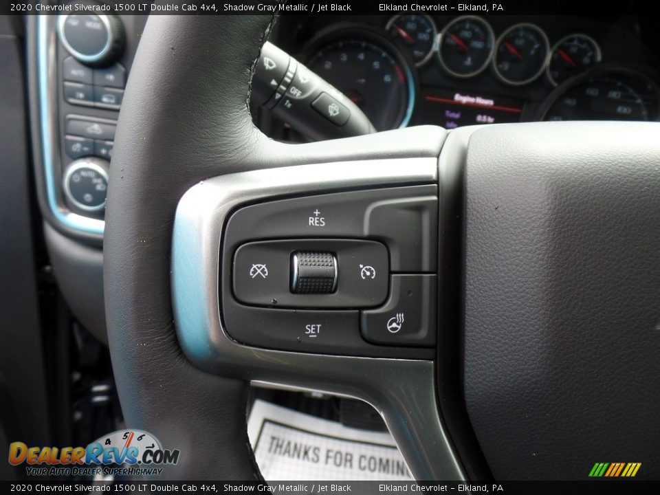 2020 Chevrolet Silverado 1500 LT Double Cab 4x4 Shadow Gray Metallic / Jet Black Photo #22