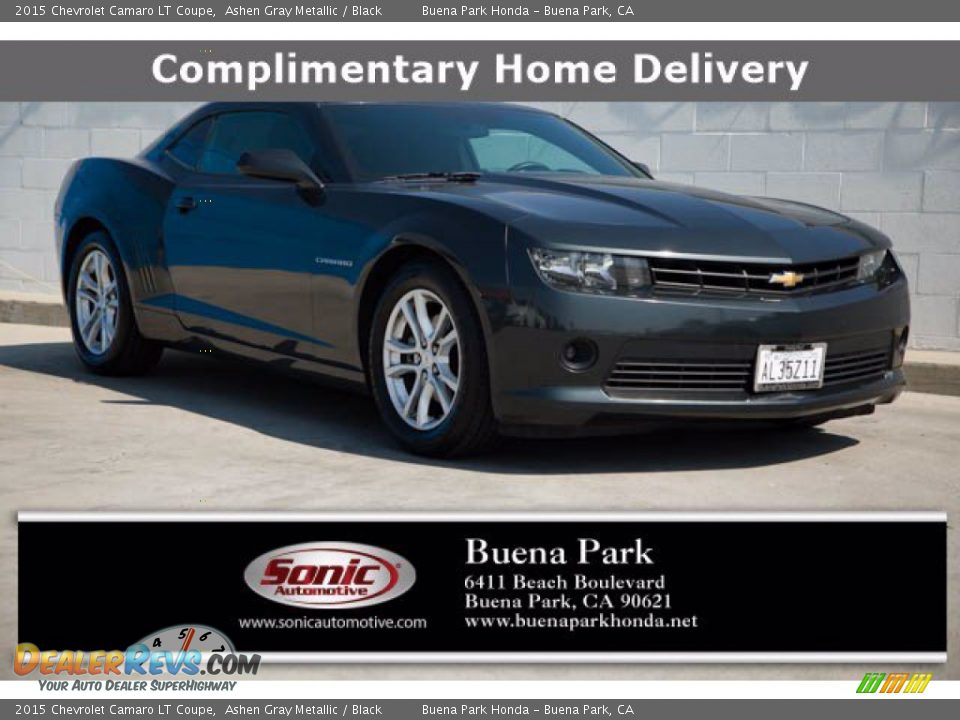 2015 Chevrolet Camaro LT Coupe Ashen Gray Metallic / Black Photo #1