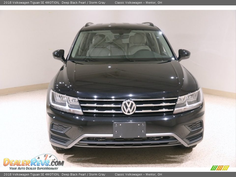 2018 Volkswagen Tiguan SE 4MOTION Deep Black Pearl / Storm Gray Photo #2