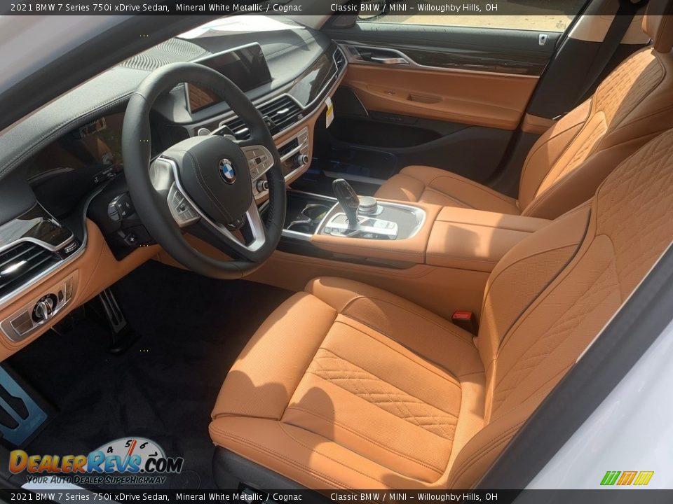 Cognac Interior - 2021 BMW 7 Series 750i xDrive Sedan Photo #3