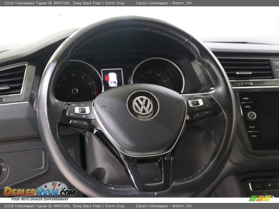 2018 Volkswagen Tiguan SE 4MOTION Deep Black Pearl / Storm Gray Photo #6