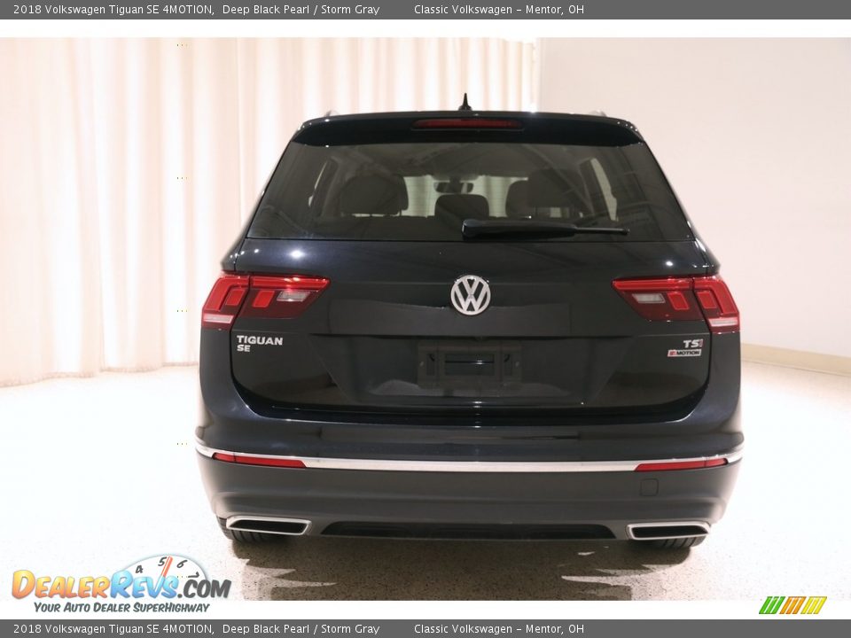 2018 Volkswagen Tiguan SE 4MOTION Deep Black Pearl / Storm Gray Photo #14