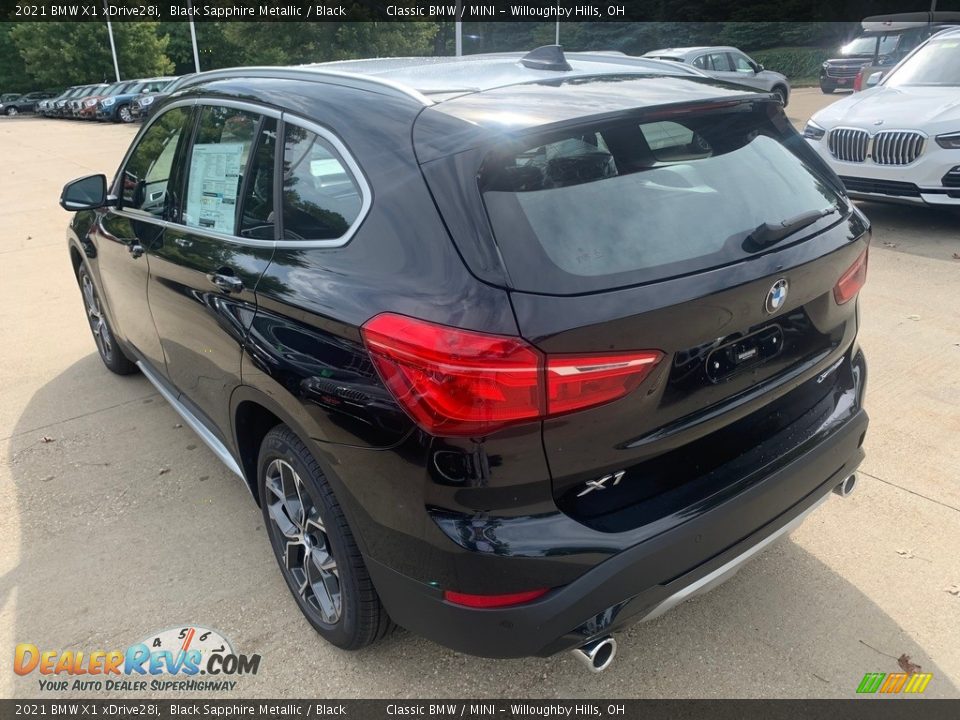 2021 BMW X1 xDrive28i Black Sapphire Metallic / Black Photo #2