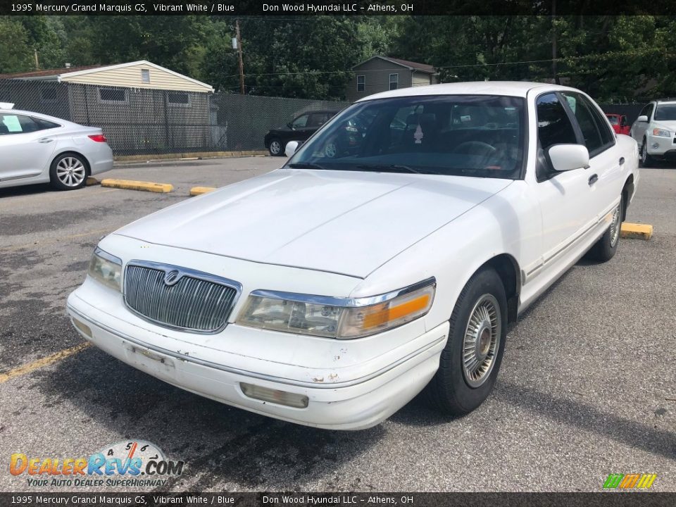 1995 Mercury Grand Marquis GS Vibrant White / Blue Photo #3