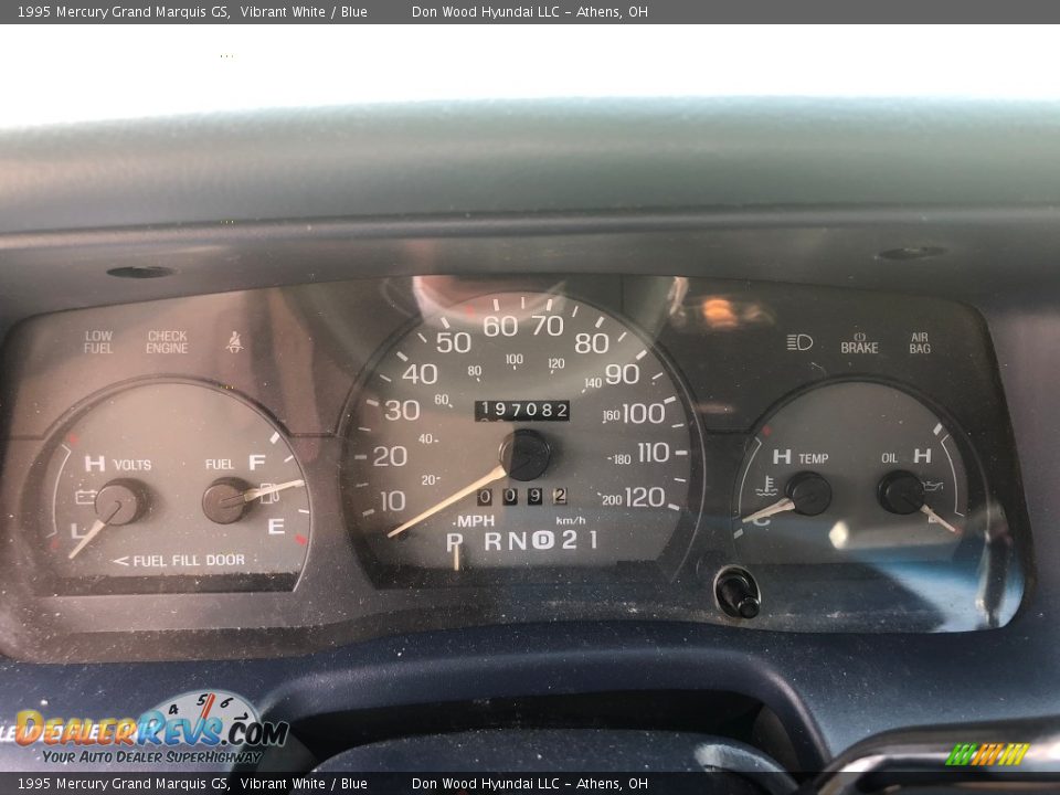 1995 Mercury Grand Marquis GS Gauges Photo #12