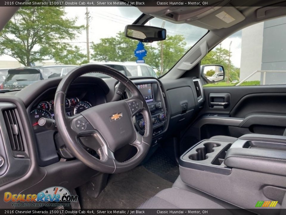 Jet Black Interior - 2016 Chevrolet Silverado 1500 LT Double Cab 4x4 Photo #3