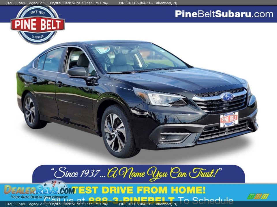 2020 Subaru Legacy 2.5i Crystal Black Silica / Titanium Gray Photo #1