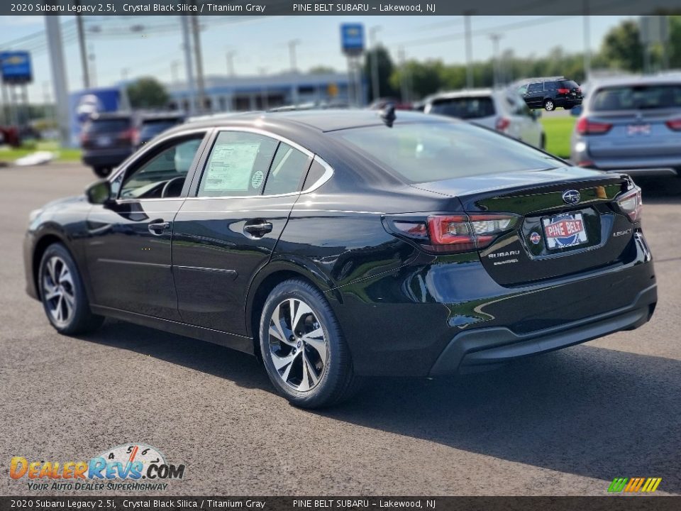 2020 Subaru Legacy 2.5i Crystal Black Silica / Titanium Gray Photo #6