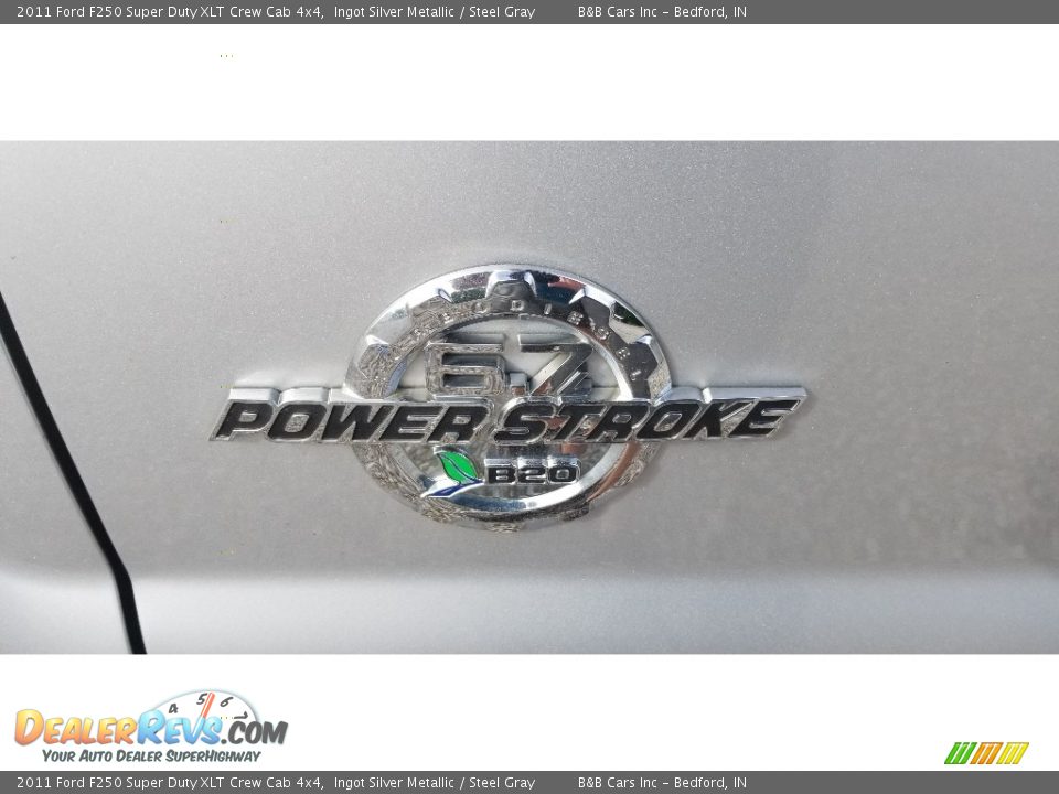 2011 Ford F250 Super Duty XLT Crew Cab 4x4 Ingot Silver Metallic / Steel Gray Photo #8