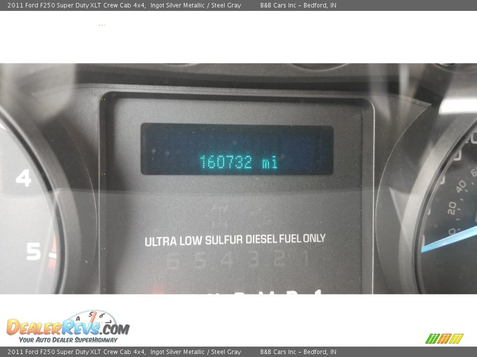 2011 Ford F250 Super Duty XLT Crew Cab 4x4 Ingot Silver Metallic / Steel Gray Photo #15