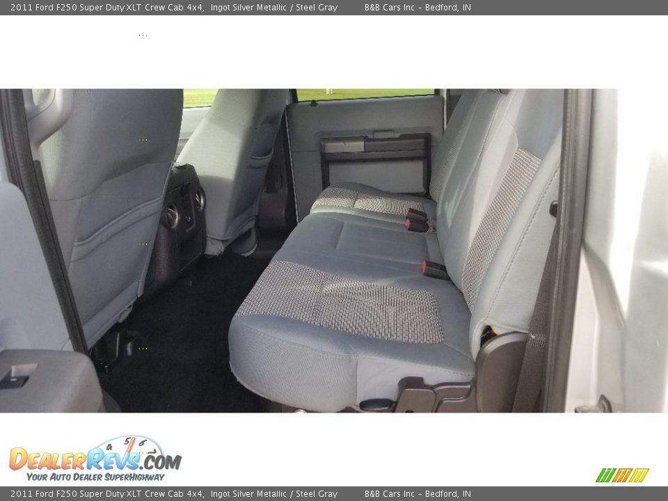 2011 Ford F250 Super Duty XLT Crew Cab 4x4 Ingot Silver Metallic / Steel Gray Photo #20