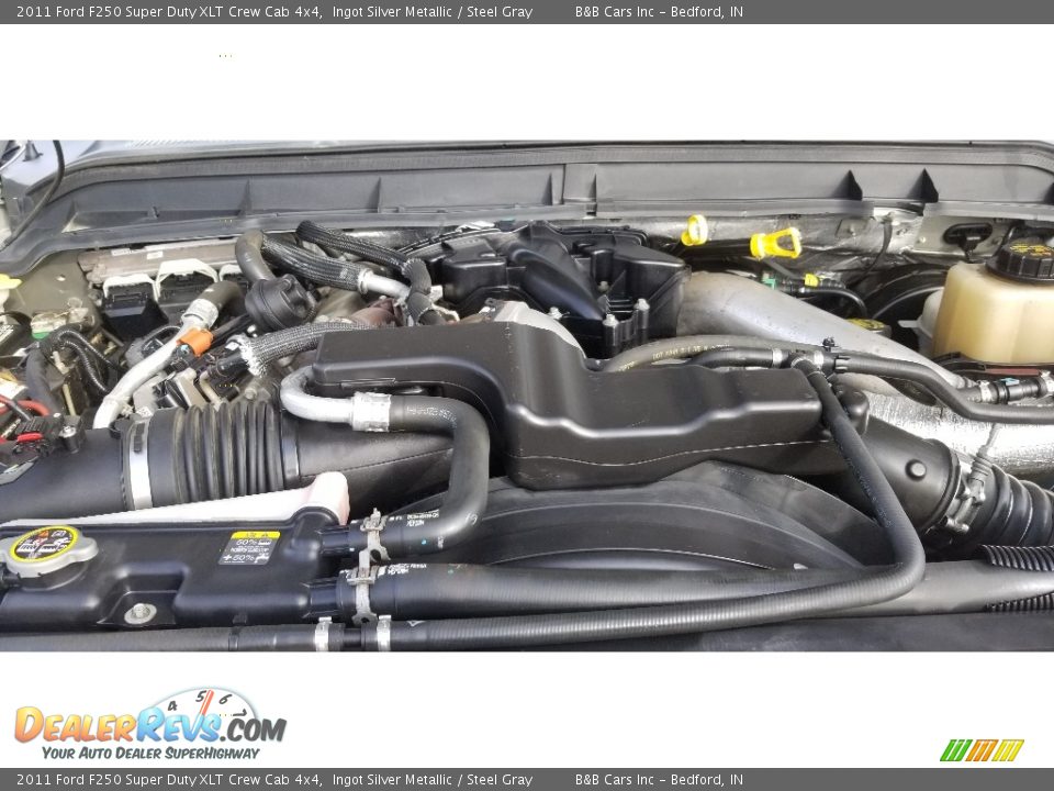 2011 Ford F250 Super Duty XLT Crew Cab 4x4 Ingot Silver Metallic / Steel Gray Photo #23