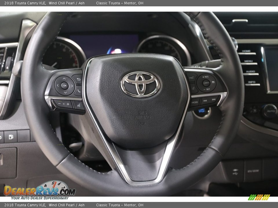 2018 Toyota Camry XLE Wind Chill Pearl / Ash Photo #6