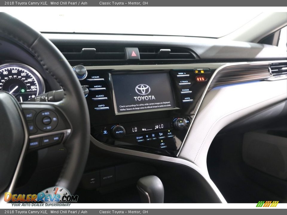 2018 Toyota Camry XLE Wind Chill Pearl / Ash Photo #8