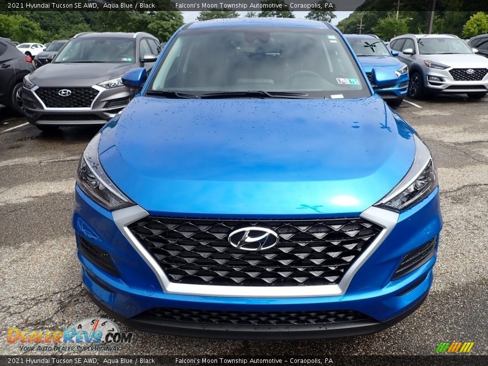 2021 Hyundai Tucson SE AWD Aqua Blue / Black Photo #4