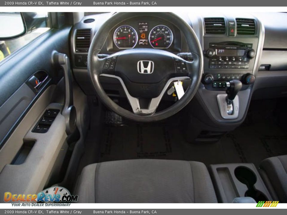 2009 Honda CR-V EX Taffeta White / Gray Photo #5