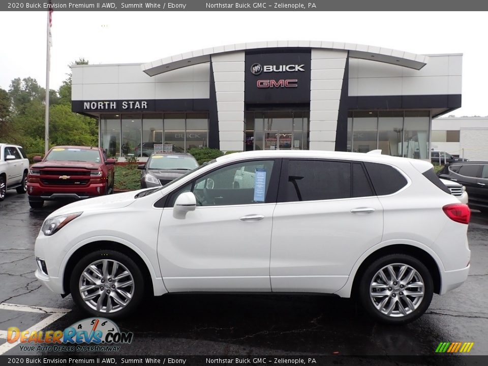 2020 Buick Envision Premium II AWD Summit White / Ebony Photo #13