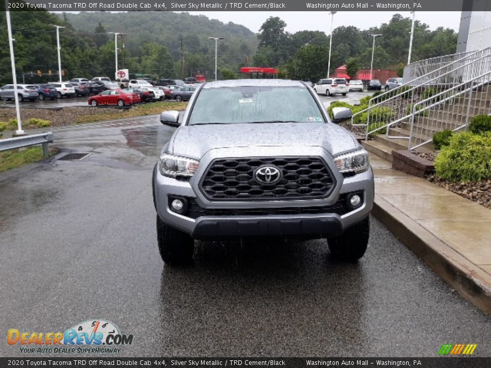 2020 Toyota Tacoma TRD Off Road Double Cab 4x4 Silver Sky Metallic / TRD Cement/Black Photo #27