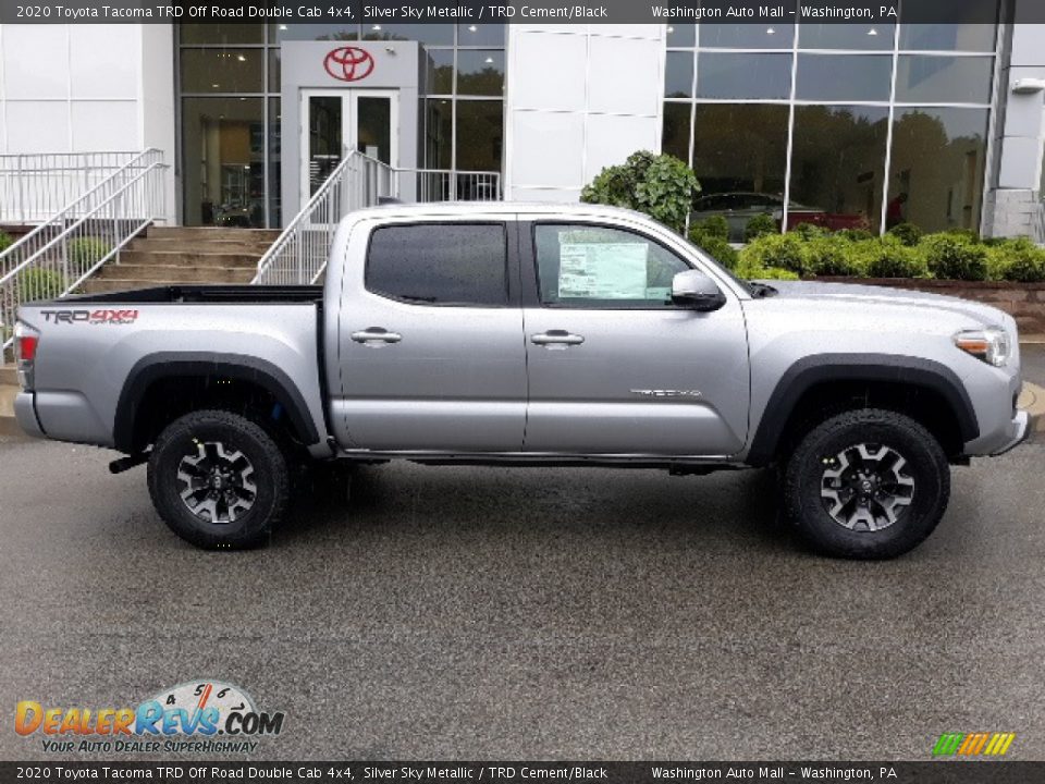 2020 Toyota Tacoma TRD Off Road Double Cab 4x4 Silver Sky Metallic / TRD Cement/Black Photo #29