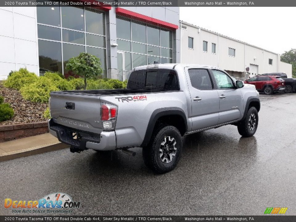 2020 Toyota Tacoma TRD Off Road Double Cab 4x4 Silver Sky Metallic / TRD Cement/Black Photo #30