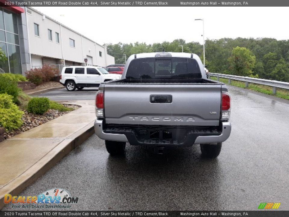 2020 Toyota Tacoma TRD Off Road Double Cab 4x4 Silver Sky Metallic / TRD Cement/Black Photo #31