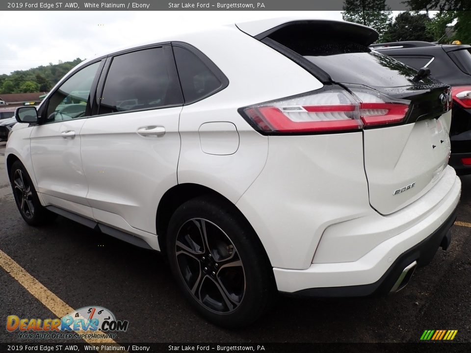 2019 Ford Edge ST AWD White Platinum / Ebony Photo #2