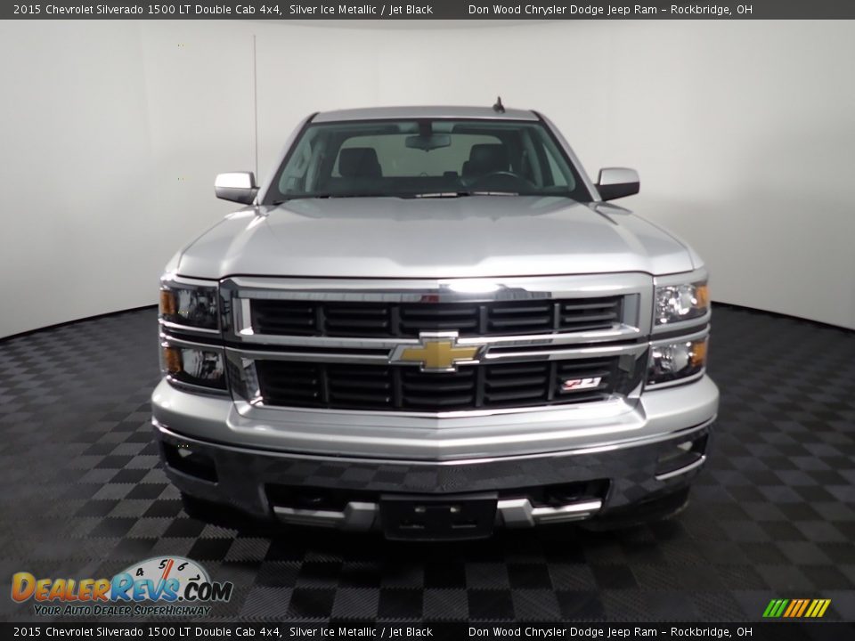 2015 Chevrolet Silverado 1500 LT Double Cab 4x4 Silver Ice Metallic / Jet Black Photo #5