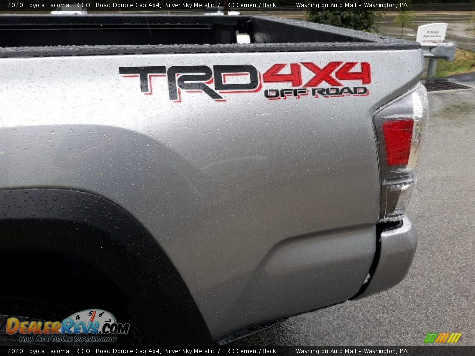 2020 Toyota Tacoma TRD Off Road Double Cab 4x4 Silver Sky Metallic / TRD Cement/Black Photo #34