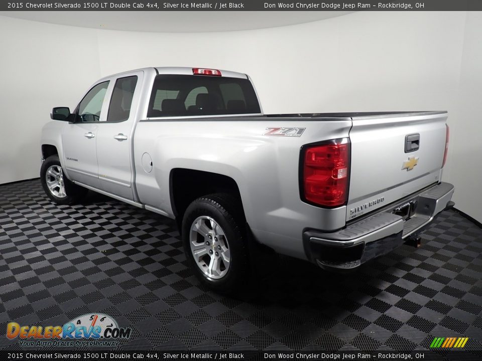 2015 Chevrolet Silverado 1500 LT Double Cab 4x4 Silver Ice Metallic / Jet Black Photo #11