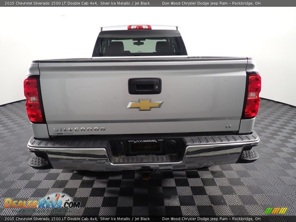 2015 Chevrolet Silverado 1500 LT Double Cab 4x4 Silver Ice Metallic / Jet Black Photo #12