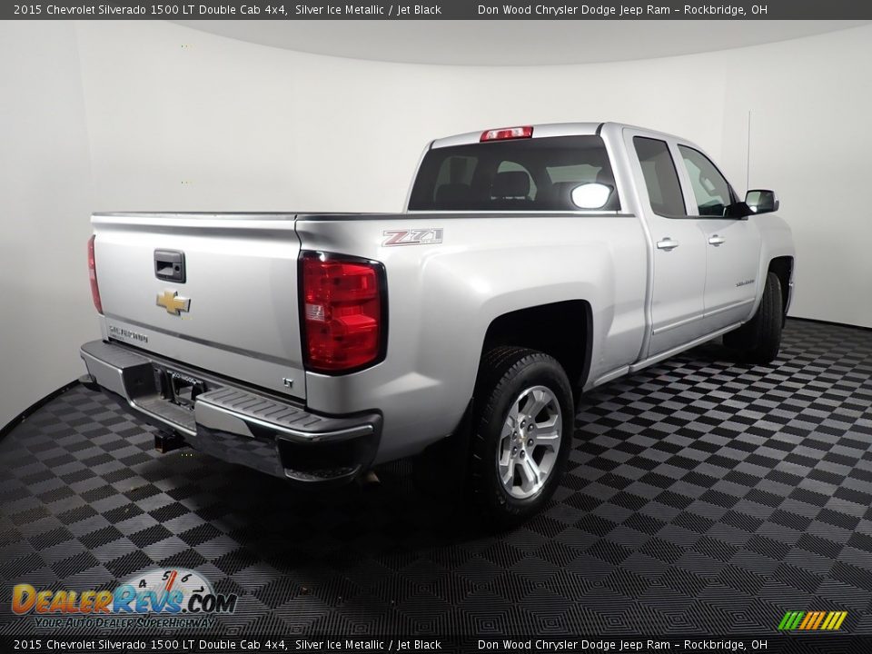 2015 Chevrolet Silverado 1500 LT Double Cab 4x4 Silver Ice Metallic / Jet Black Photo #15