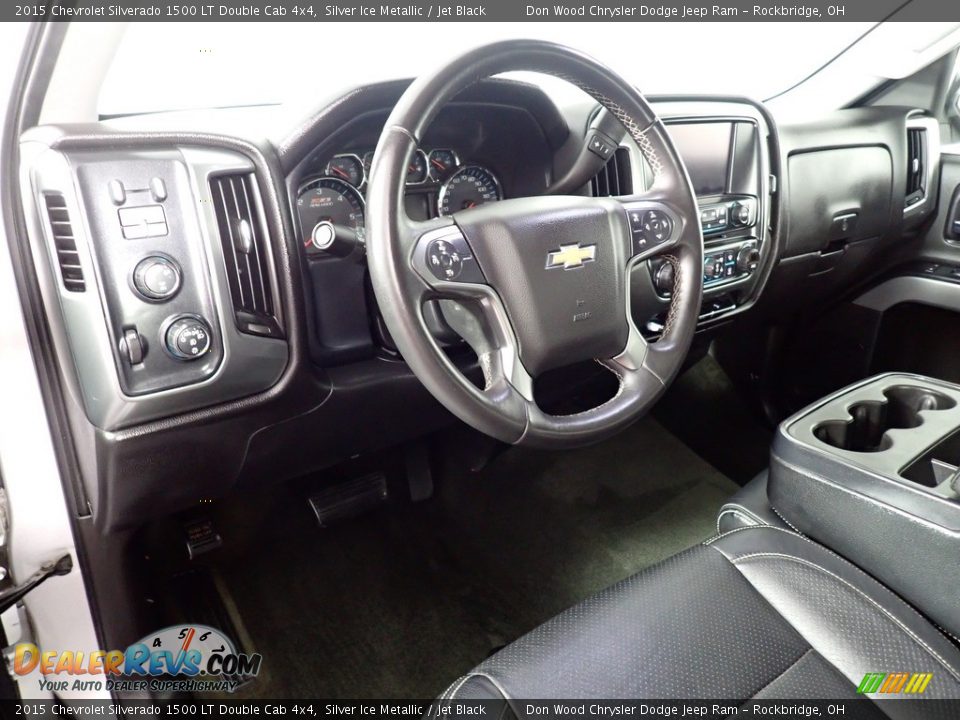 2015 Chevrolet Silverado 1500 LT Double Cab 4x4 Silver Ice Metallic / Jet Black Photo #19