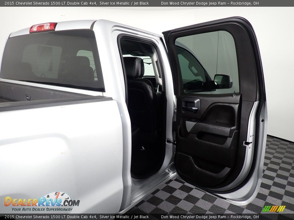 2015 Chevrolet Silverado 1500 LT Double Cab 4x4 Silver Ice Metallic / Jet Black Photo #27