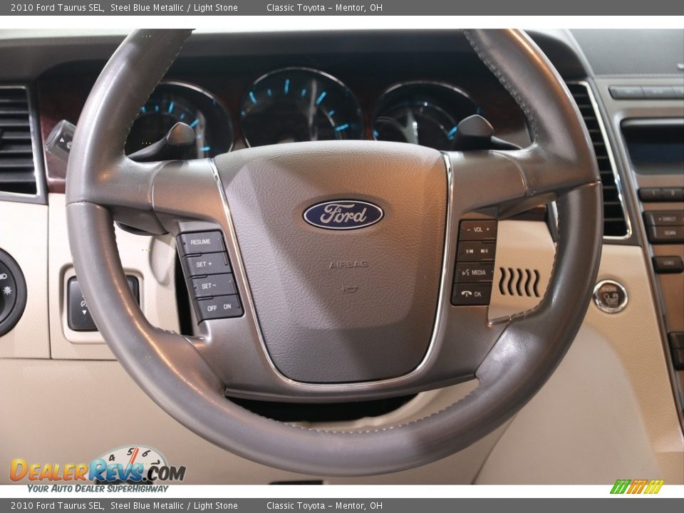 2010 Ford Taurus SEL Steel Blue Metallic / Light Stone Photo #6