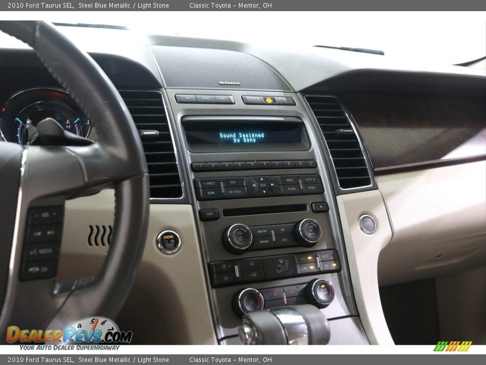 2010 Ford Taurus SEL Steel Blue Metallic / Light Stone Photo #8