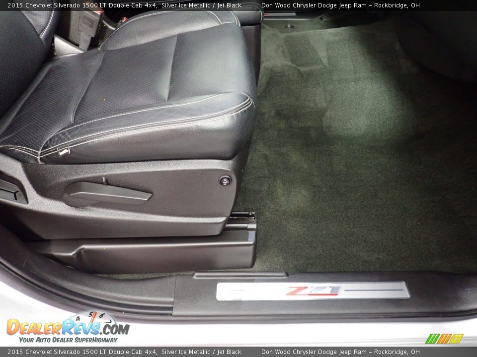 2015 Chevrolet Silverado 1500 LT Double Cab 4x4 Silver Ice Metallic / Jet Black Photo #30
