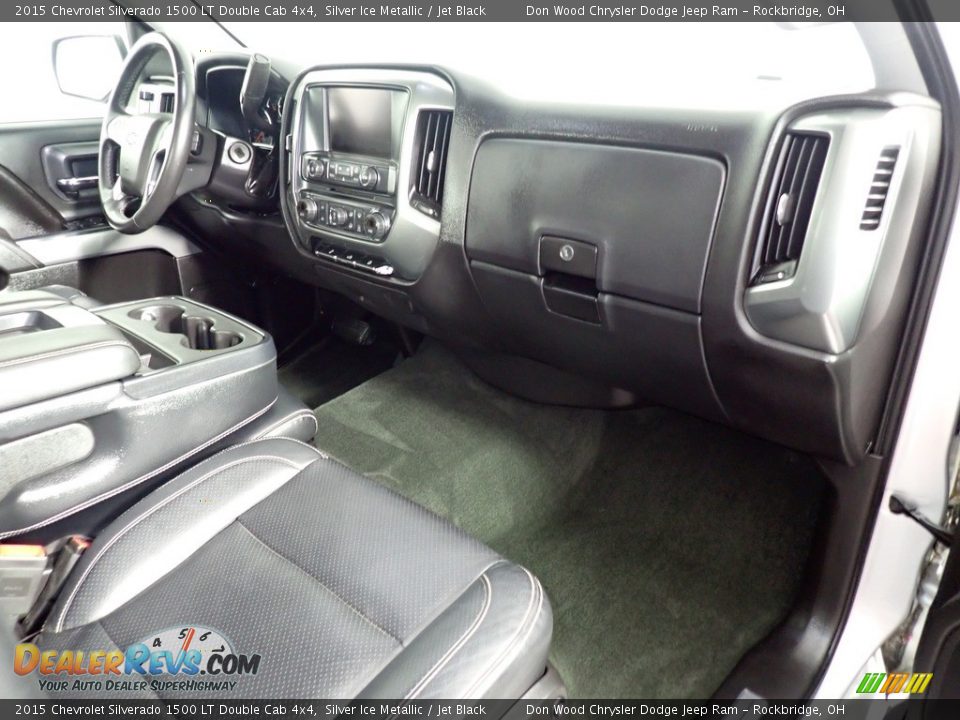 2015 Chevrolet Silverado 1500 LT Double Cab 4x4 Silver Ice Metallic / Jet Black Photo #31