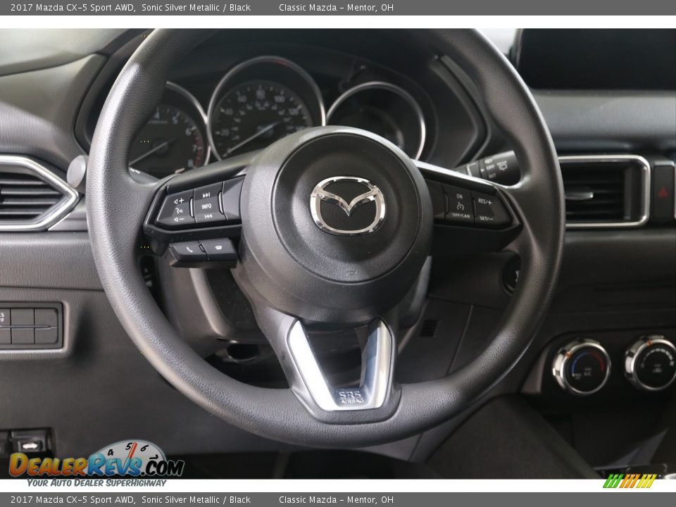 2017 Mazda CX-5 Sport AWD Sonic Silver Metallic / Black Photo #6