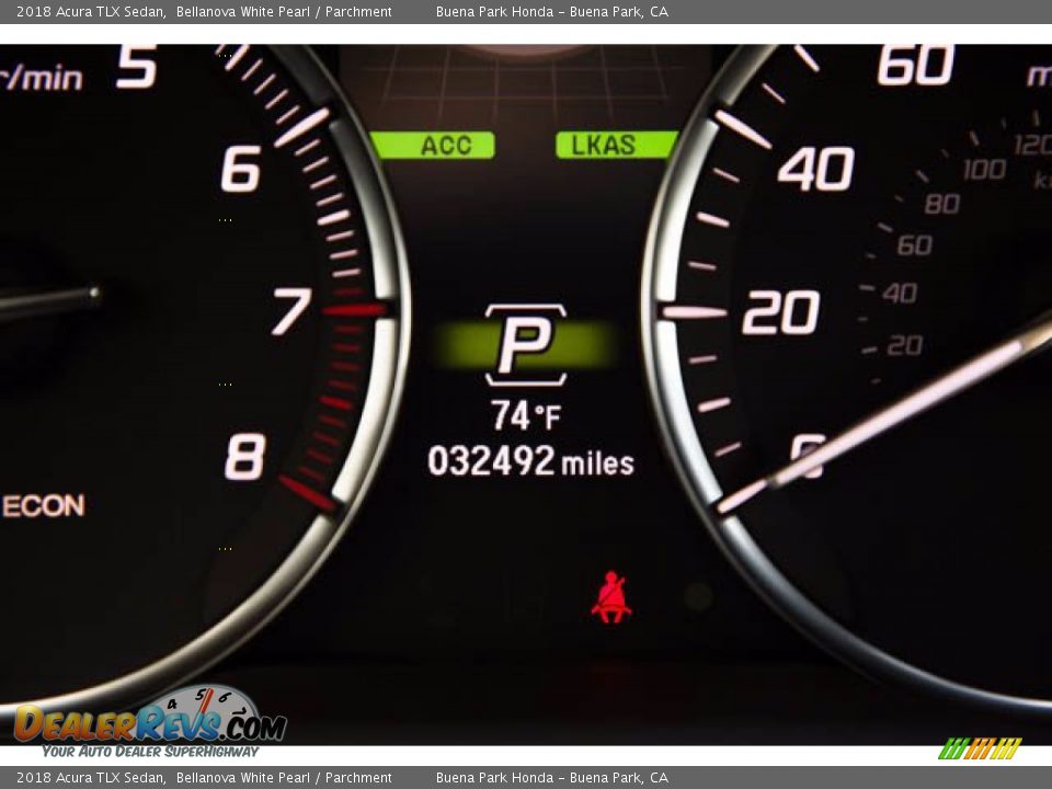 2018 Acura TLX Sedan Bellanova White Pearl / Parchment Photo #6