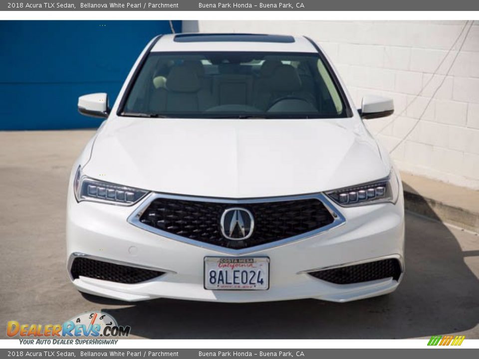 2018 Acura TLX Sedan Bellanova White Pearl / Parchment Photo #7