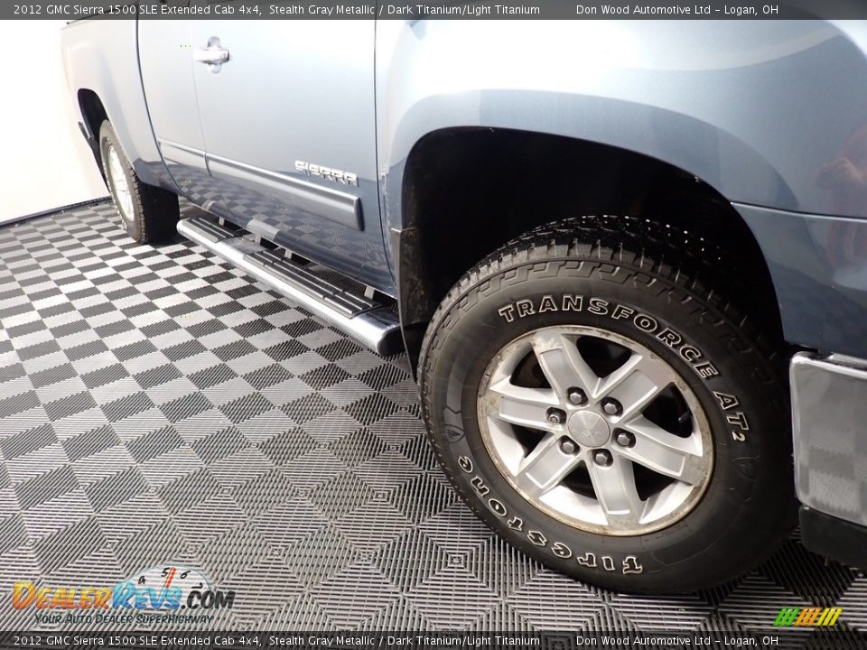 2012 GMC Sierra 1500 SLE Extended Cab 4x4 Stealth Gray Metallic / Dark Titanium/Light Titanium Photo #3