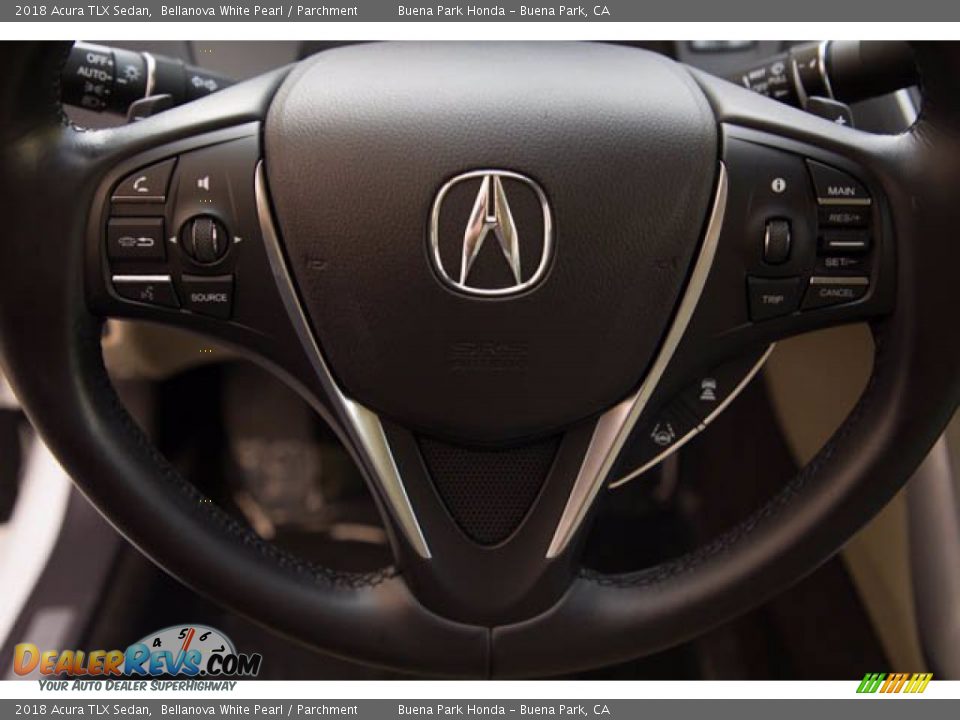 2018 Acura TLX Sedan Bellanova White Pearl / Parchment Photo #15