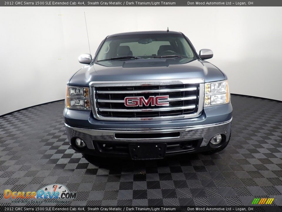 2012 GMC Sierra 1500 SLE Extended Cab 4x4 Stealth Gray Metallic / Dark Titanium/Light Titanium Photo #4