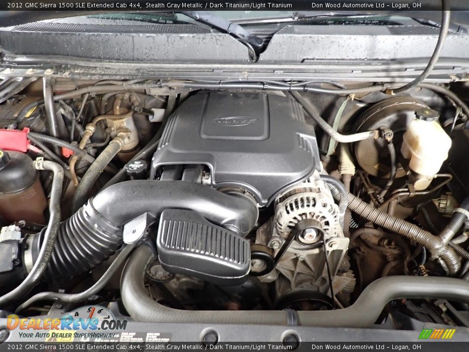 2012 GMC Sierra 1500 SLE Extended Cab 4x4 Stealth Gray Metallic / Dark Titanium/Light Titanium Photo #6