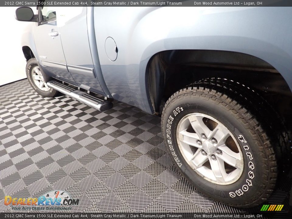 2012 GMC Sierra 1500 SLE Extended Cab 4x4 Stealth Gray Metallic / Dark Titanium/Light Titanium Photo #9