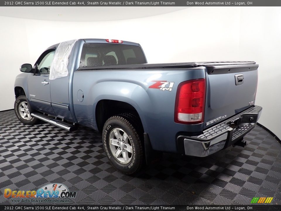 2012 GMC Sierra 1500 SLE Extended Cab 4x4 Stealth Gray Metallic / Dark Titanium/Light Titanium Photo #10