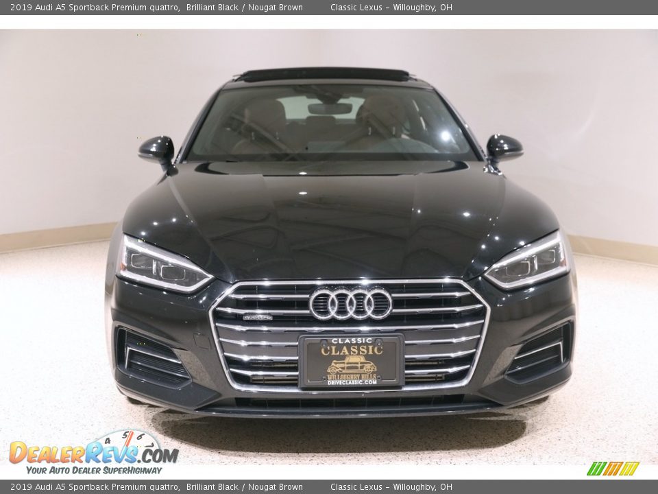 2019 Audi A5 Sportback Premium quattro Brilliant Black / Nougat Brown Photo #2